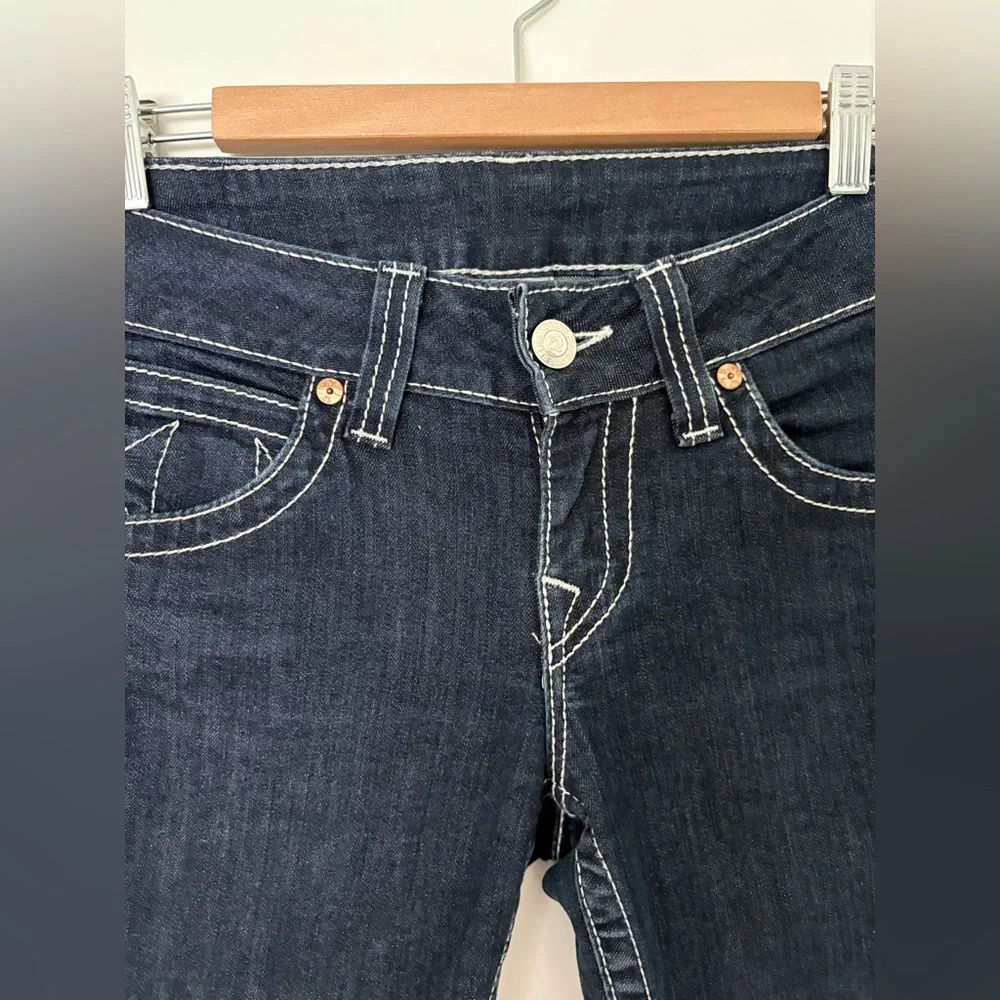 True Religion Women's Dark Blue Straight Leg Jeans - Picture 5 of 10